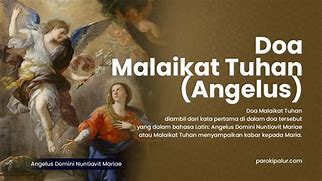 Doa Malaikat Allah Engkau Yang Diserahi